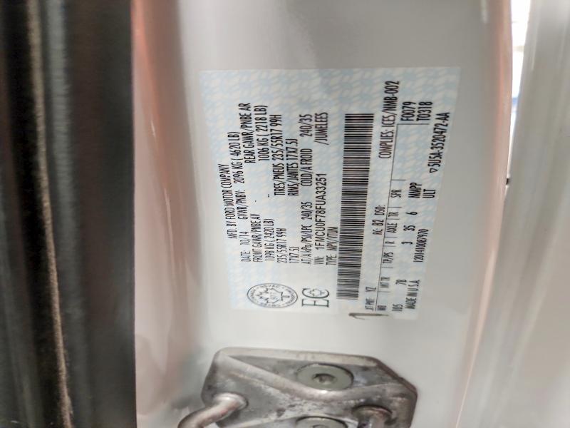 57141846 :رقم المزاد ، 1FMCU0F78FUA33251 vin ، 2015 Ford Escape مزاد بيع