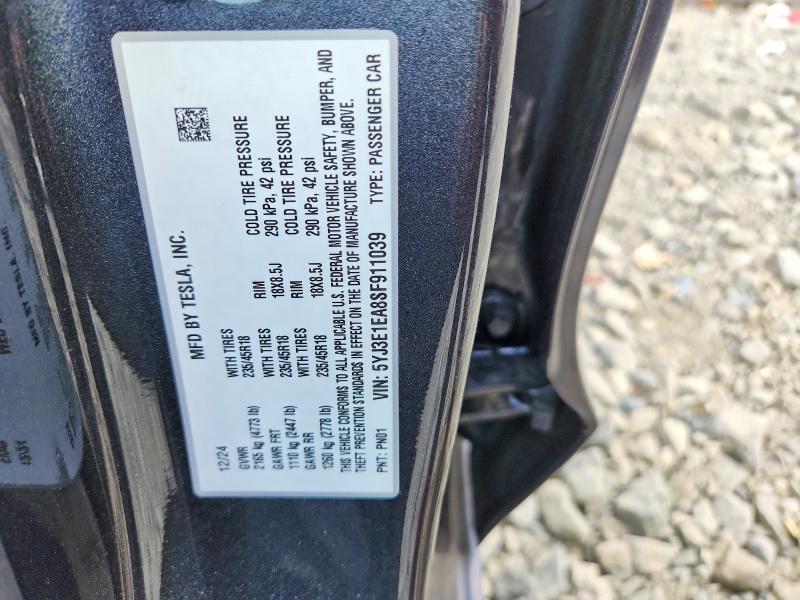 Продажа на аукционе авто 2025 Tesla Model 3, vin: 5YJ3E1EA8SF911039, номер лота: 55502936