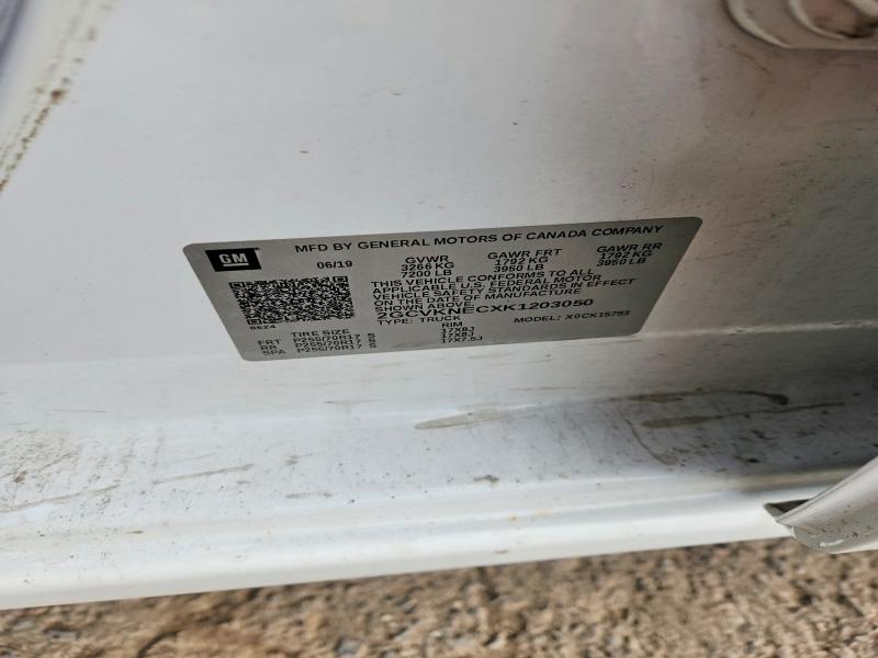 Продаж на аукціоні авто 2019 Chevrolet Silverado Ld, vin: 2GCVKNECXK1203050, номер лоту: 58382616
