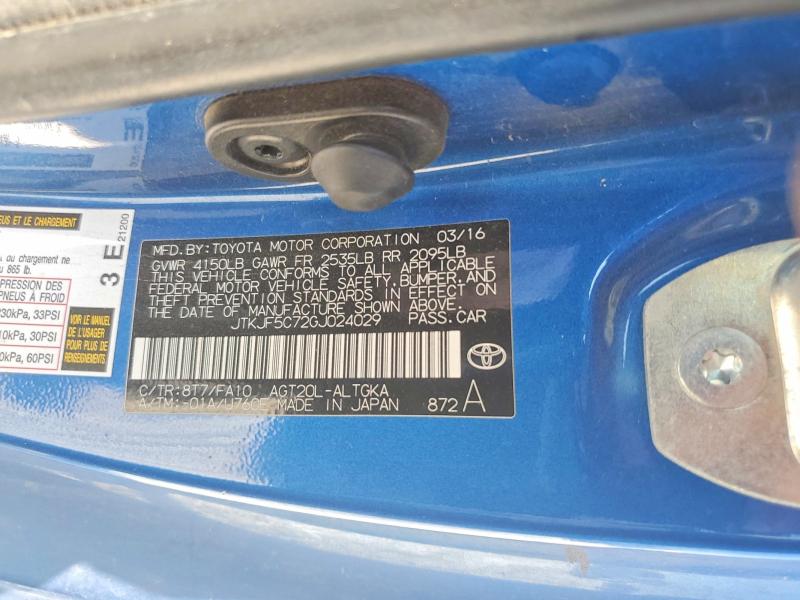 Продажа на аукционе авто 2016 Scion Tc, vin: JTKJF5C72GJ024029, номер лота: 57715006