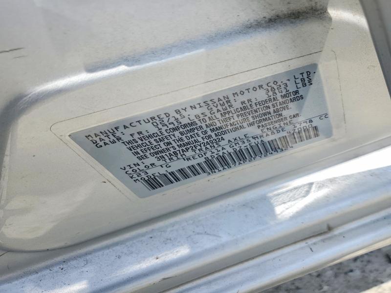 Aukcja sprzedaży 2015 Nissan Sentra, vin: 3N1AB7AP2FY249324, numer aukcji: 55494886