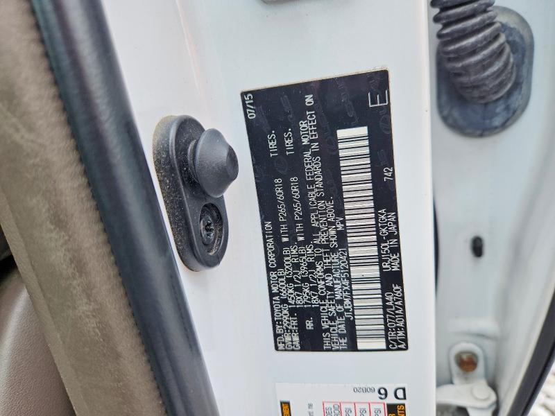 2015 Lexus Gx მანქანა იყიდება აუქციონზე, vin: JTJBM7FX4F5120421, აუქციონის ნომერი: 58625996