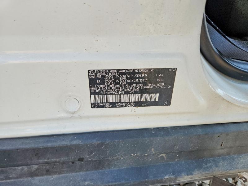 Auction sale of the 2022 Toyota Rav4, vin: 2T3F1RFV7NW323463, lot number: 58028596