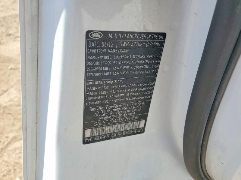 Aukcja sprzedaży 2013 Land Rover Range Rover Sport, vin: SALSF2D44DA766239, numer aukcji: 55780136
