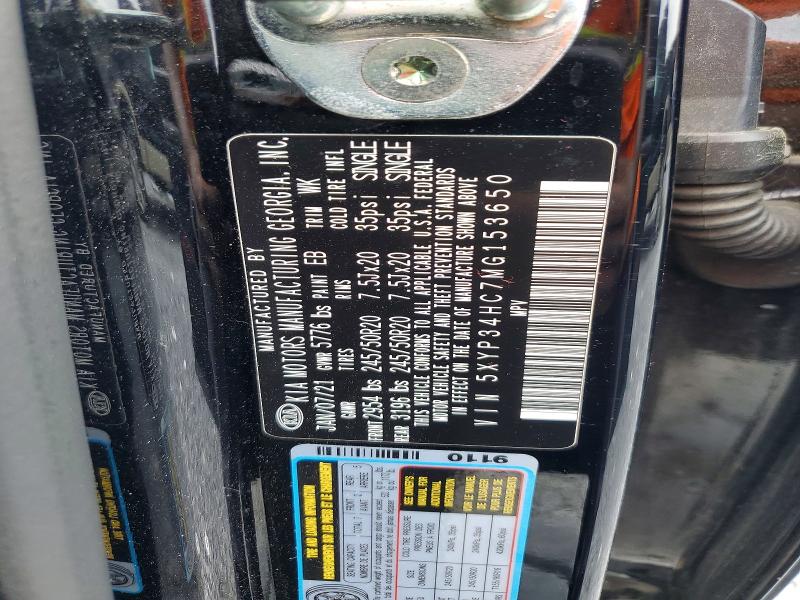 Aukcja sprzedaży 2021 Kia Telluride, vin: 5XYP34HC7MG153650, numer aukcji: 55986566