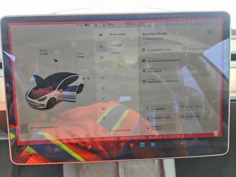 Aukcja sprzedaży 2022 Tesla Model 3, vin: 5YJ3E1EB0NF110781, numer aukcji: 55583076