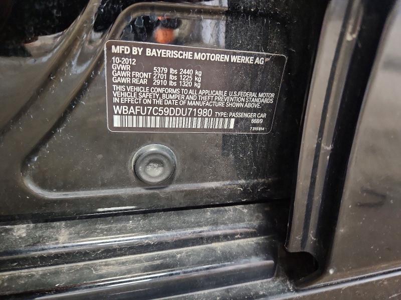 Aukcja sprzedaży 2013 Bmw 535, vin: WBAFU7C59DDU71980, numer aukcji: 59312616