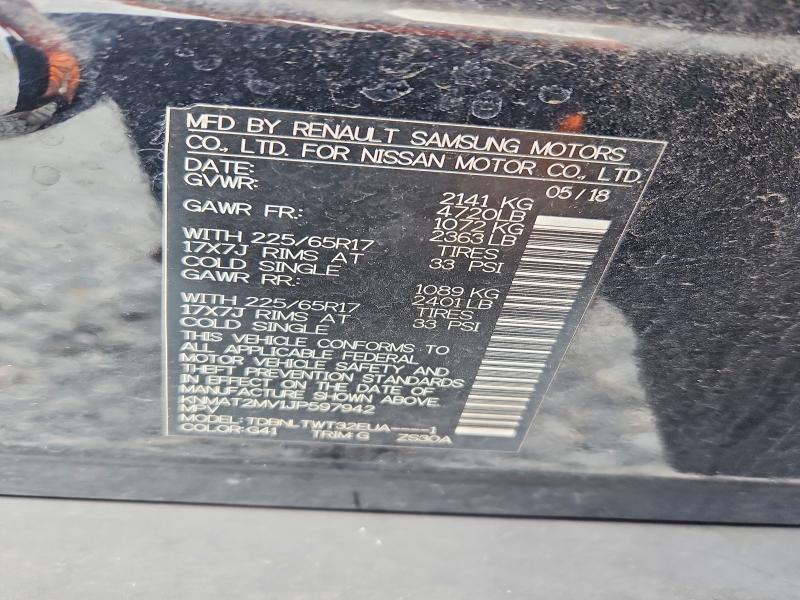 Продажа на аукционе авто 2018 Nissan Rogue, vin: KNMAT2MV1JP597942, номер лота: 56300946