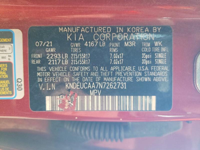 Продажа на аукционе авто 2022 Kia Seltos, vin: KNDEUCAA7N7262731, номер лота: 58957036