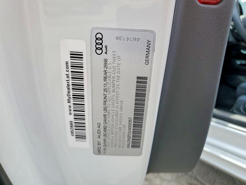Продаж на аукціоні авто 2020 Audi A5, vin: WAU2NGF53LN000357, номер лоту: 58002326