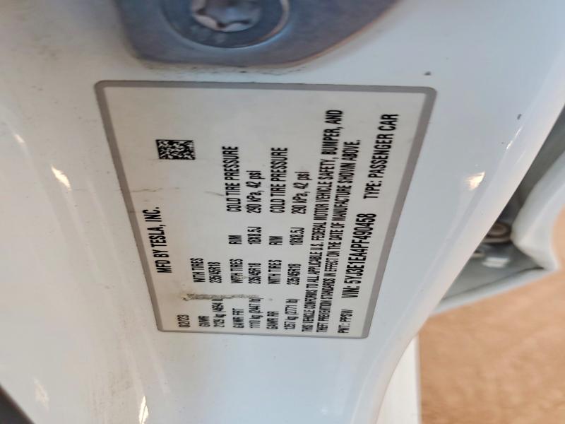 2023 Tesla Model 3 მანქანა იყიდება აუქციონზე, vin: 5YJ3E1EA4PF490458, აუქციონის ნომერი: 57442966