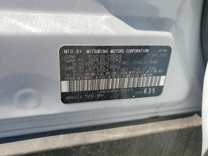 Продаж на аукціоні авто 2023 Mitsubishi Outlander, vin: JA4J3VA8XPZ008474, номер лоту: 55087196