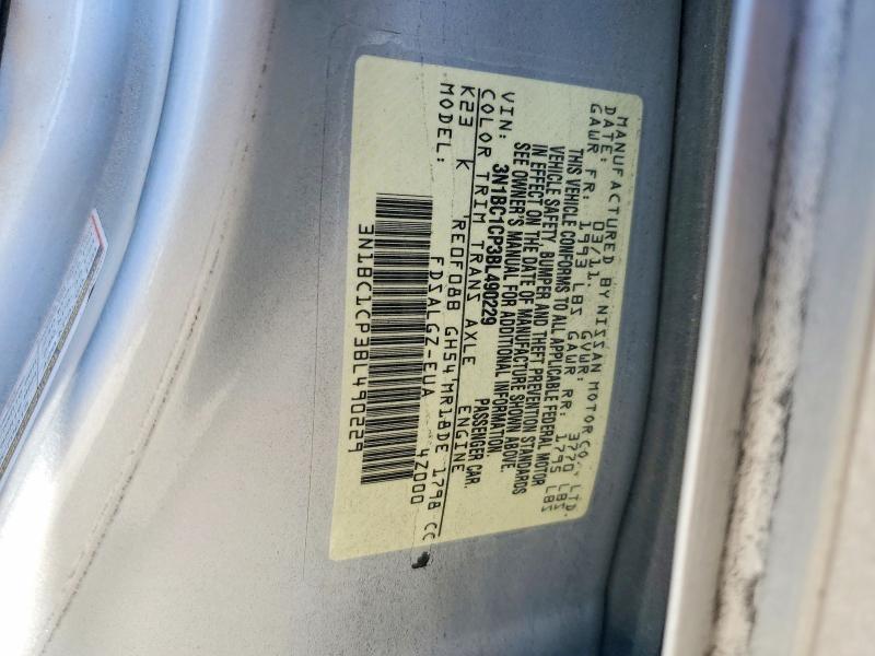 Aukcja sprzedaży 2011 Nissan Versa, vin: 3N1BC1CP3BL490229, numer aukcji: 57896016