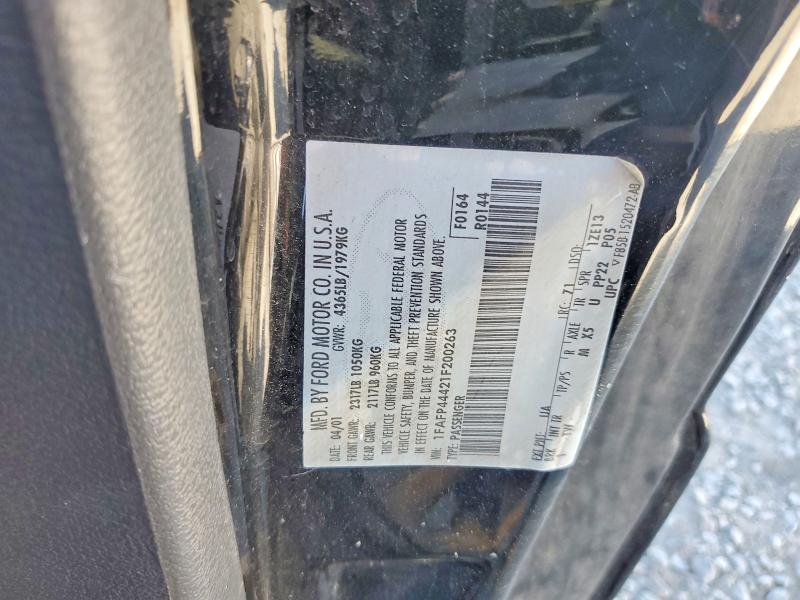 Продажа на аукционе авто 2001 Ford Mustang, vin: 1FAFP44421F200263, номер лота: 58102446