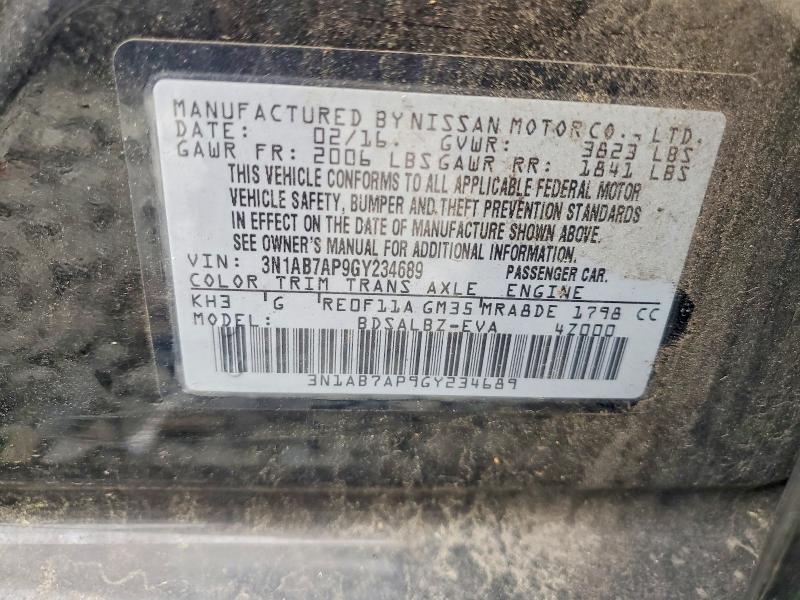 Aukcja sprzedaży 2016 Nissan Sentra, vin: 3N1AB7AP9GY234689, numer aukcji: 57571946