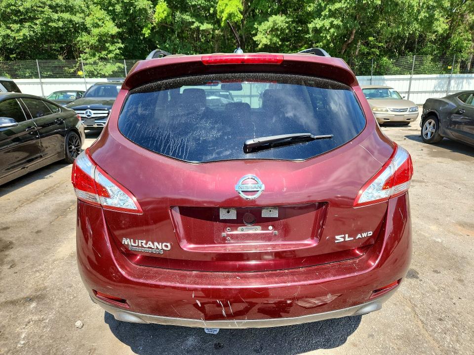 2012 Nissan Murano მანქანა იყიდება აუქციონზე, vin: JN8AZ1MW4CW201131, აუქციონის ნომერი: 58335316