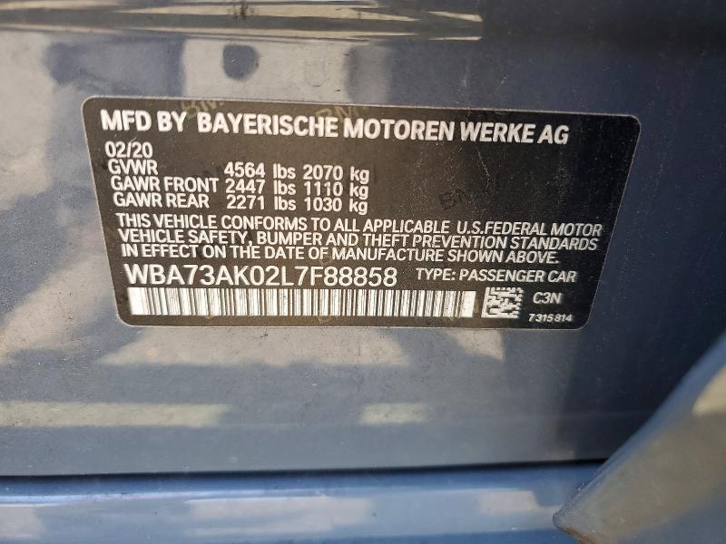 Продаж на аукціоні авто 2020 Bmw 228xi, vin: WBA73AK02L7F88858, номер лоту: 59115086