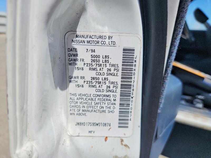 Продаж на аукціоні авто 1995 Nissan Pathfinder, vin: JN8HD17S9SW010874, номер лоту: 57071476