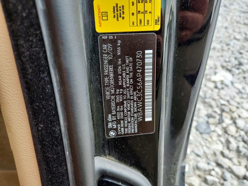 58482736 :رقم المزاد ، WBAWC3C56AP470730 vin ، 2010 Bmw 328 مزاد بيع
