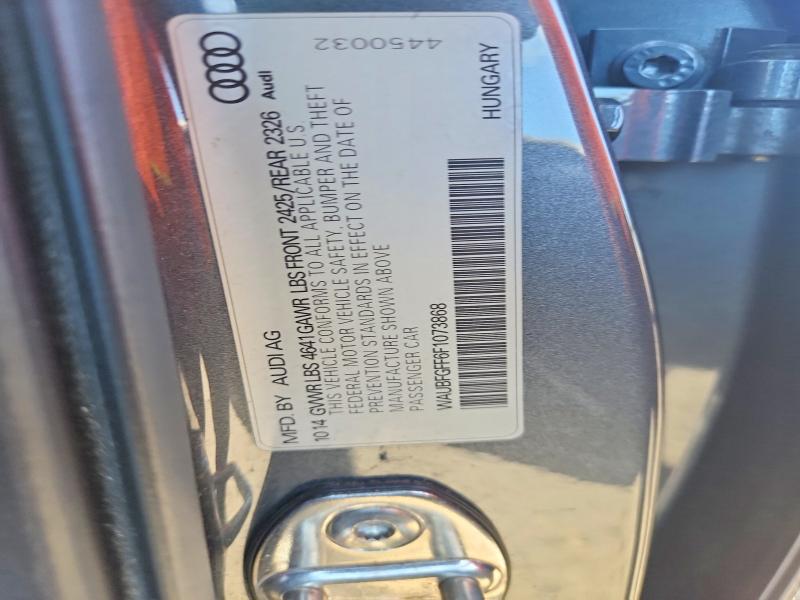 Продажа на аукционе авто 2015 Audi S3, vin: WAUBFGFF6F1073868, номер лота: 55797896