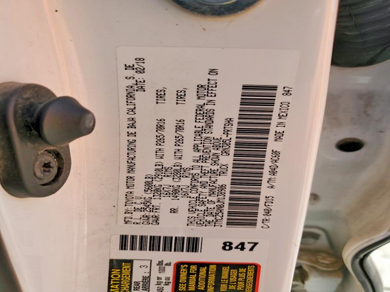 55130766 :رقم المزاد ، 3TMCZ5AN0JM138906 vin ، 2018 Toyota Tacoma مزاد بيع