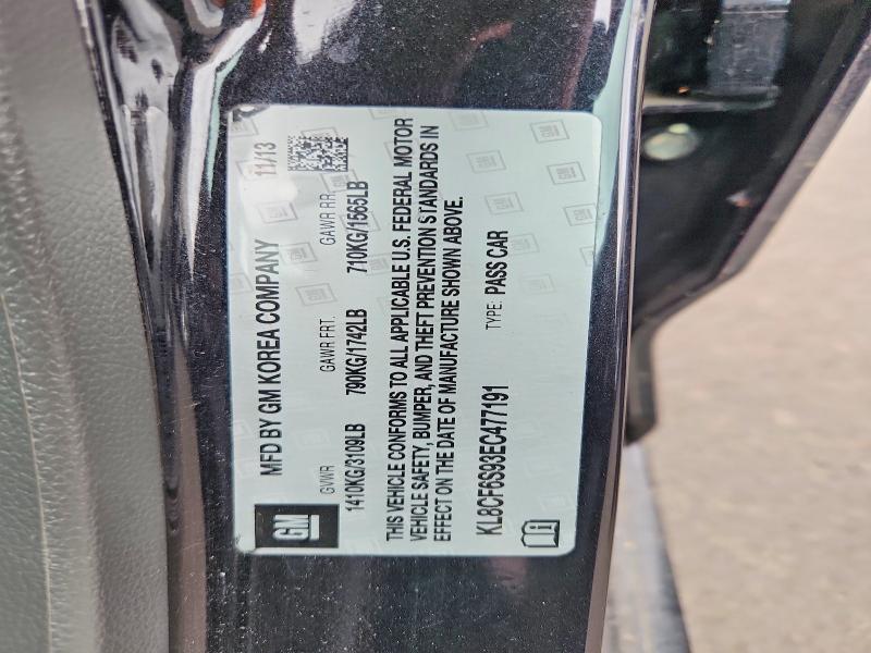 Продаж на аукціоні авто 2014 Chevrolet Spark, vin: KL8CF6S93EC477191, номер лоту: 59668466