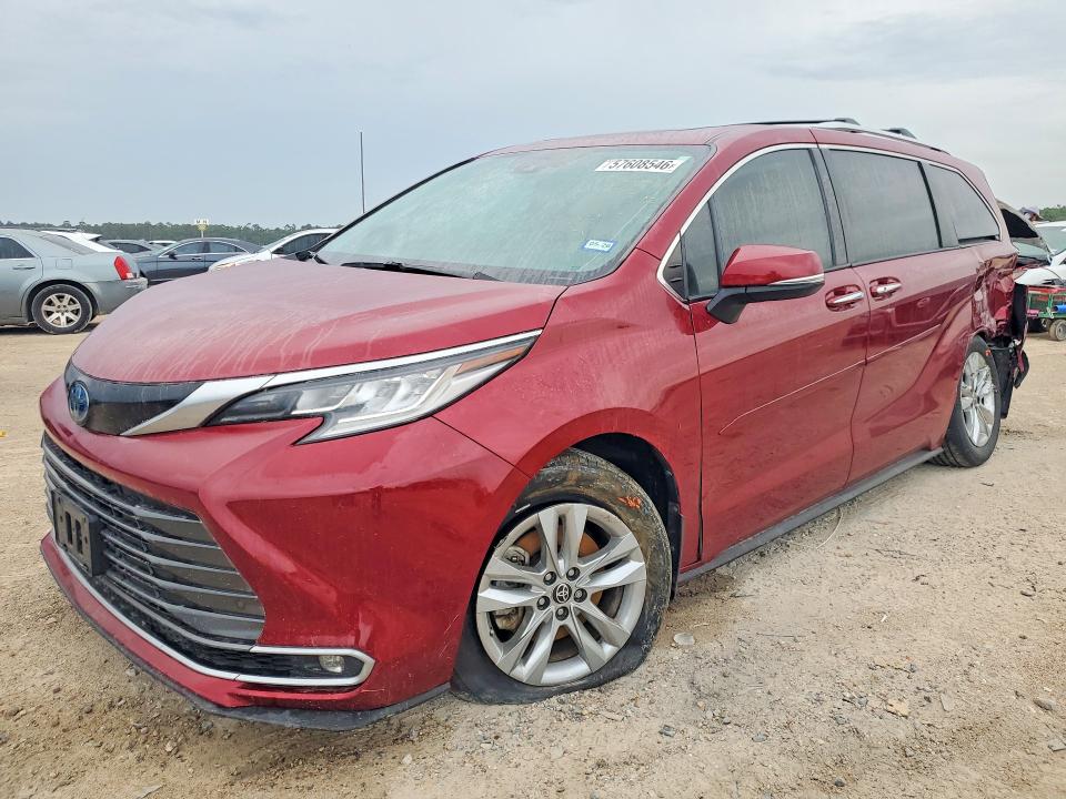 2022 Toyota Sienna მანქანა იყიდება აუქციონზე, vin: 5TDZSKFC5NS052596, აუქციონის ნომერი: 57608546