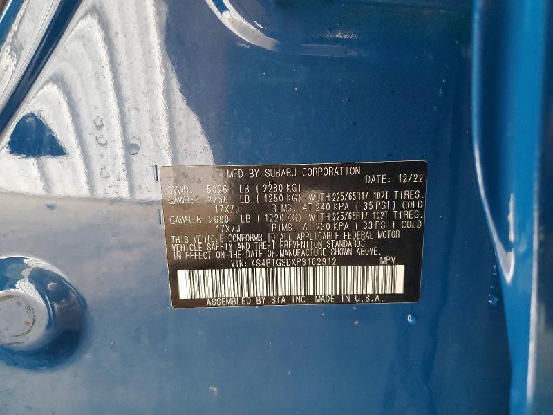 Продажа на аукционе авто 2023 Subaru Outback, vin: 4S4BTGSDXP3162912, номер лота: 56576736