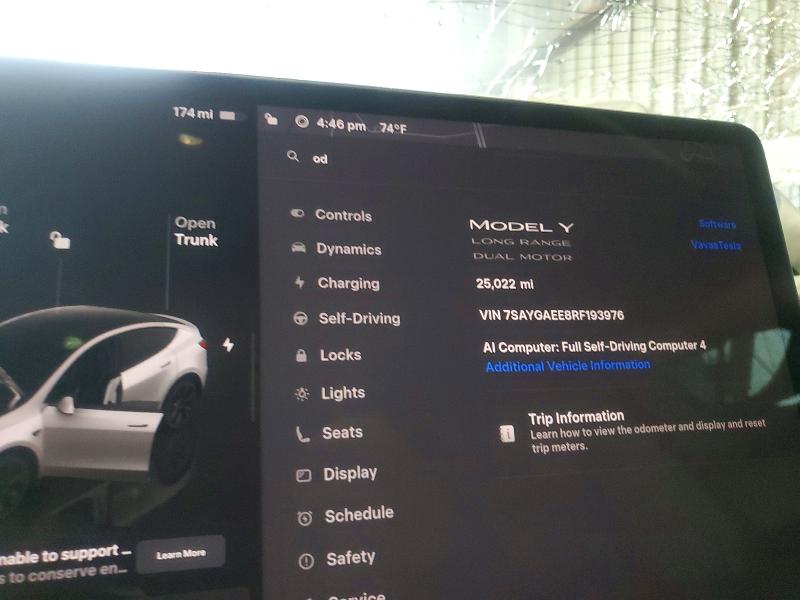 Aukcja sprzedaży 2024 Tesla Model Y, vin: 7SAYGAEE8RF193976, numer aukcji: 55990666