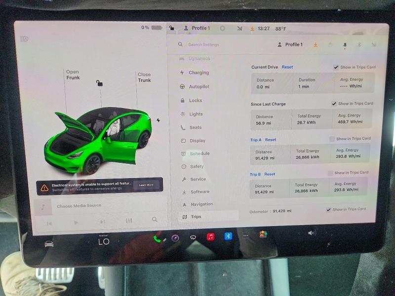 2021 Tesla Model Y მანქანა იყიდება აუქციონზე, vin: 5YJYGDEE7MF257836, აუქციონის ნომერი: 56316216