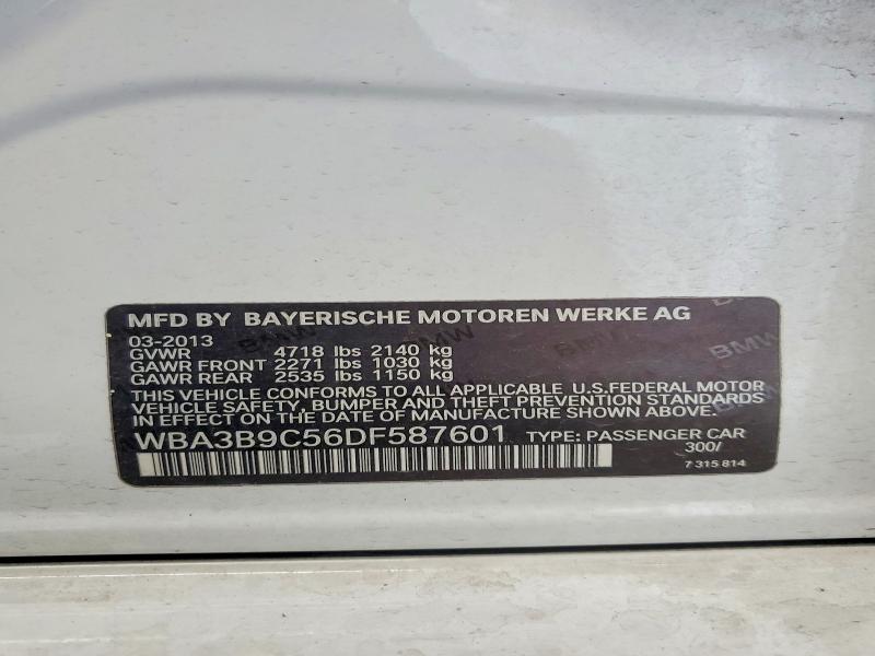 58276506 :رقم المزاد ، WBA3B9C56DF587601 vin ، 2013 Bmw 335 مزاد بيع