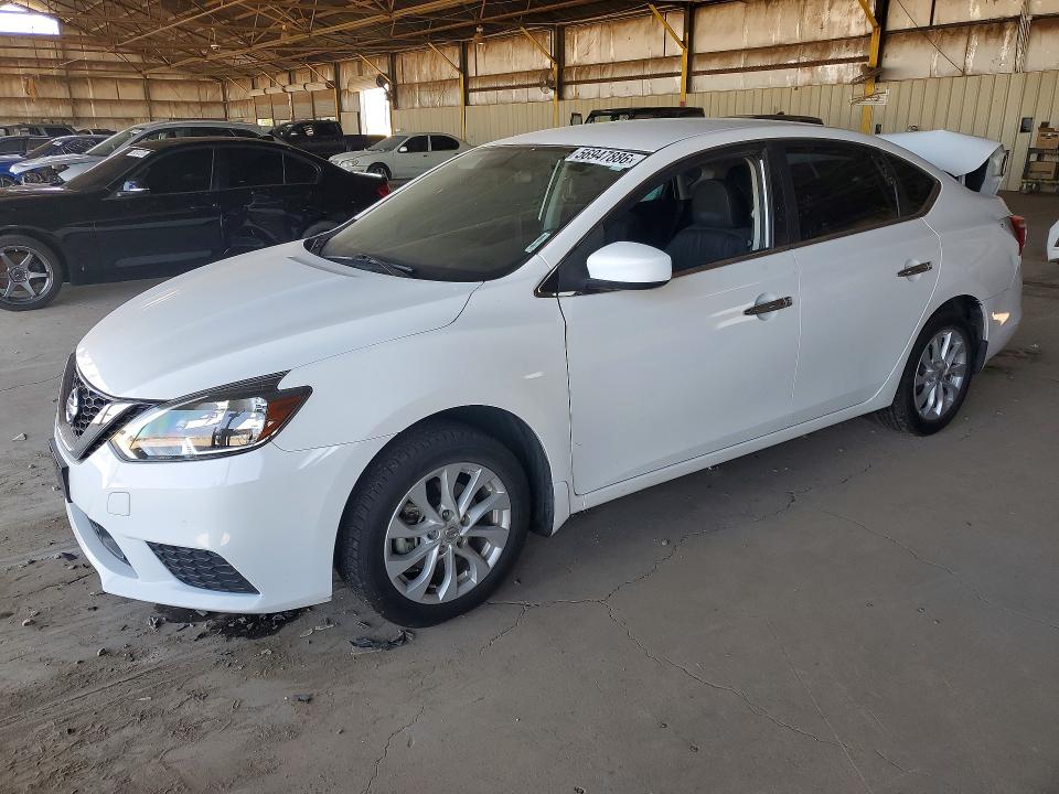 2019 Nissan Sentra მანქანა იყიდება აუქციონზე, vin: 3N1AB7APXKL603663, აუქციონის ნომერი: 56947886
