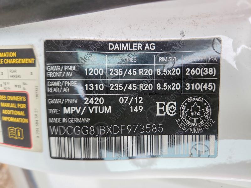 Продажа на аукционе авто 2013 Mercedes-benz Glk, vin: WDCGG8JBXDF973585, номер лота: 55925426