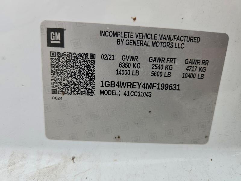Продаж на аукціоні авто 2021 Chevrolet Silverado, vin: 1GB4WREY4MF199631, номер лоту: 55323846