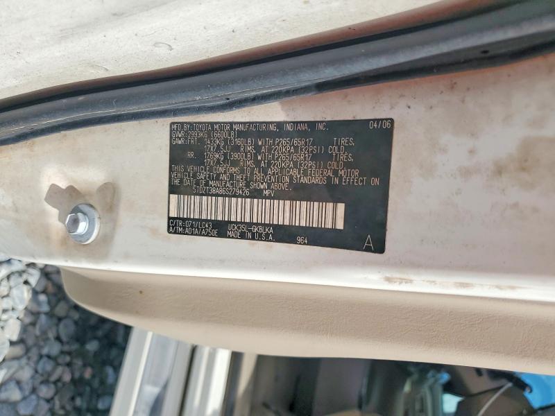 Продажа на аукционе авто 2006 Toyota Sequoia, vin: 5TDZT38A86S279426, номер лота: 55765846