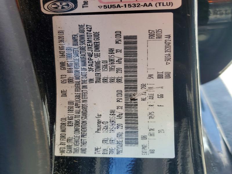 55988726 :رقم المزاد ، 3FADP4EJXEM107427 vin ، 2014 Ford Fiesta مزاد بيع