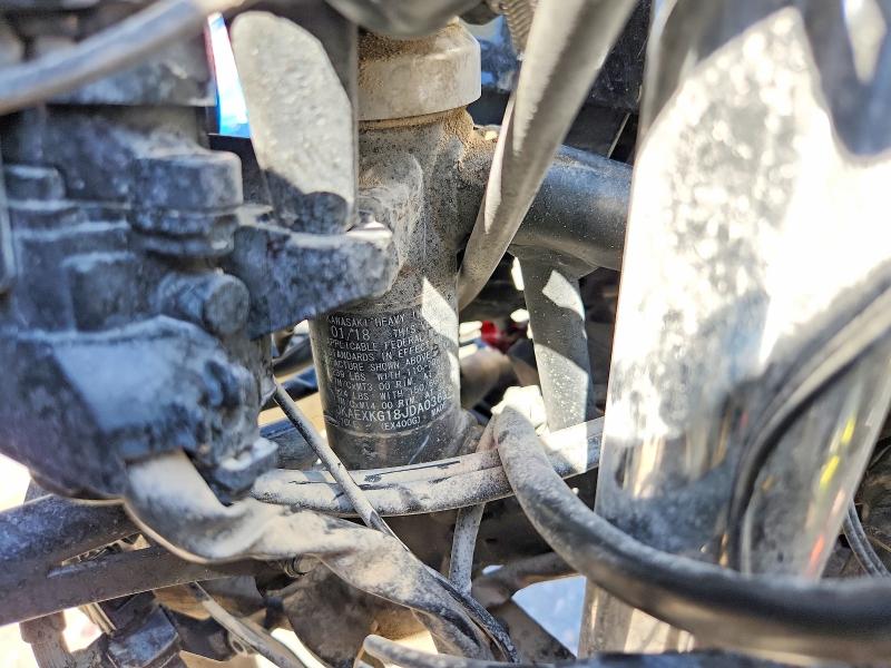 52456866 :رقم المزاد ، JKAEXKG18JDA03621 vin ، 2018 Kawasaki Ex400 مزاد بيع