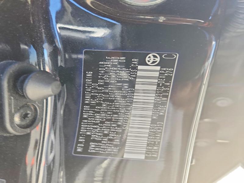56654376 :رقم المزاد ، 5YFEPRAE4LP103013 vin ، 2020 Toyota Corolla مزاد بيع