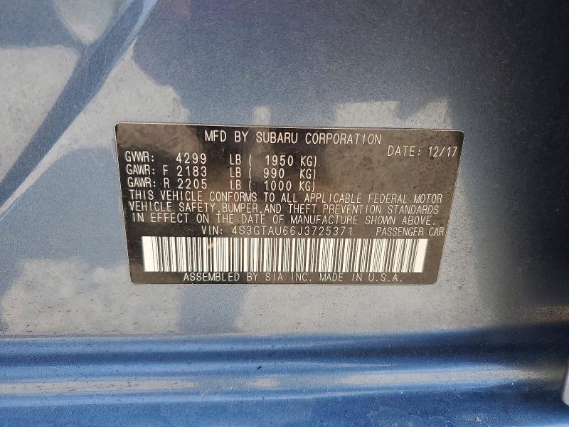 Aukcja sprzedaży 2018 Subaru Impreza, vin: 4S3GTAU66J3725371, numer aukcji: 55591636