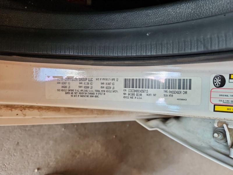Продажа на аукционе авто 2012 Chrysler 200, vin: 1C3CCBAB9CN256715, номер лота: 58733956