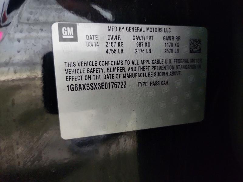 Продаж на аукціоні авто 2014 Cadillac Cts, vin: 1G6AX5SX3E0176722, номер лоту: 56847576