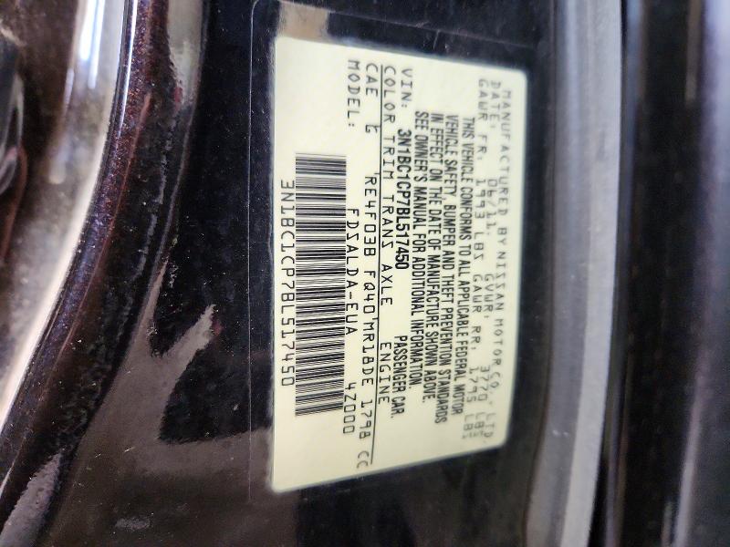 Продаж на аукціоні авто 2011 Nissan Versa, vin: 3N1BC1CP7BL517450, номер лоту: 57526796