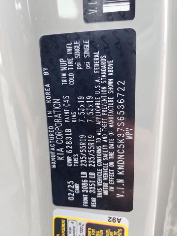 2025 Kia Carnival მანქანა იყიდება აუქციონზე, vin: KNDNC5K37S6536722, აუქციონის ნომერი: 57420386