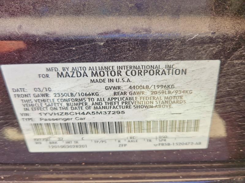 Aukcja sprzedaży 2010 Mazda 6, vin: 1YVHZ8CH4A5M37295, numer aukcji: 56083876