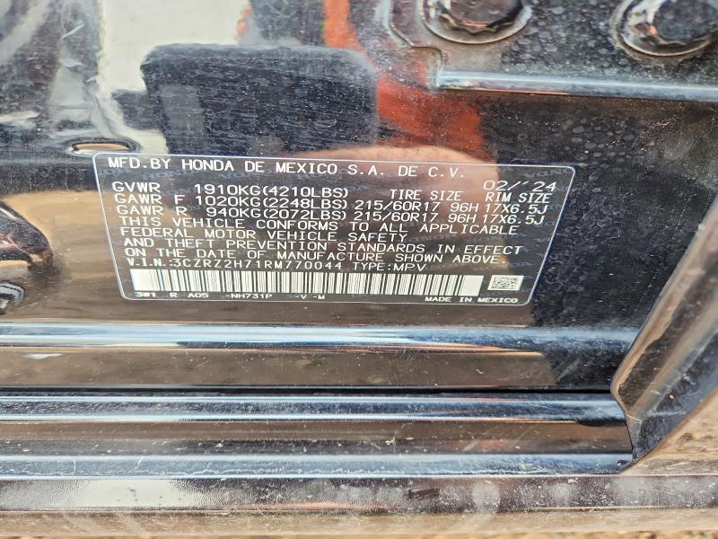 Продаж на аукціоні авто 2024 Honda Hr-v, vin: 3CZRZ2H71RM770044, номер лоту: 56133296