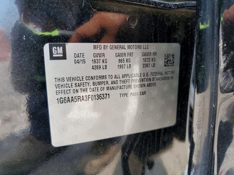 Продажа на аукционе авто 2015 Cadillac Ats, vin: 1G6AA5RA3F0136371, номер лота: 57731316