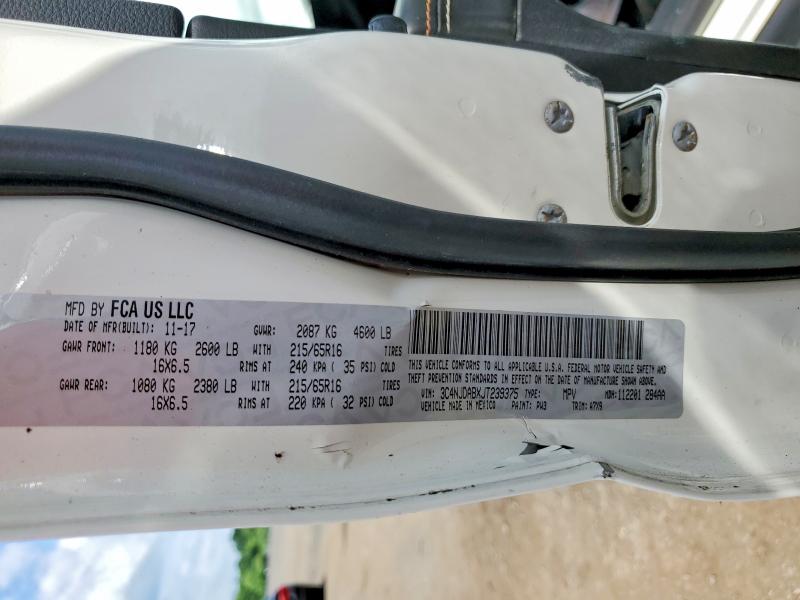 56974516 :رقم المزاد ، 3C4NJDABXJT239375 vin ، 2018 Jeep Compass مزاد بيع