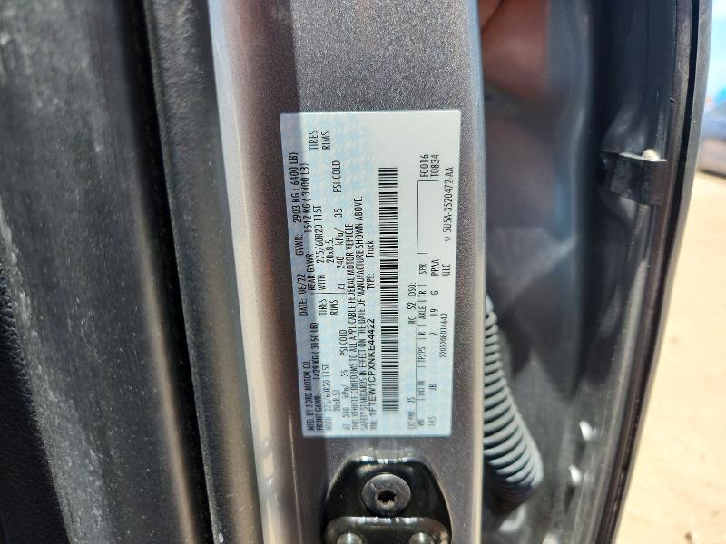 Продаж на аукціоні авто 2022 Ford F150, vin: 1FTEW1CPXNKE44422, номер лоту: 58152336