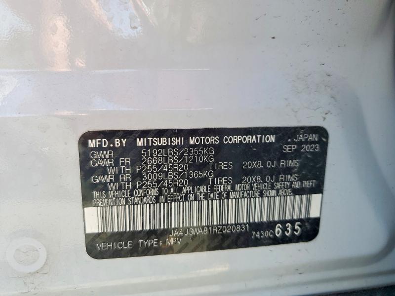 Продаж на аукціоні авто 2024 Mitsubishi Outlander, vin: JA4J3WA81RZ020831, номер лоту: 58140246