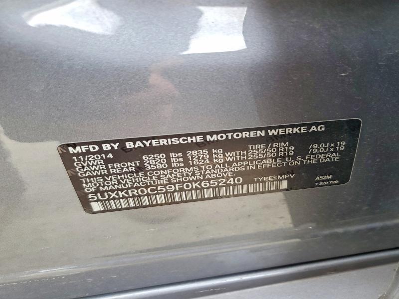 Продажа на аукционе авто 2015 Bmw X5, vin: 5UXKR0C59F0K65240, номер лота: 58824336